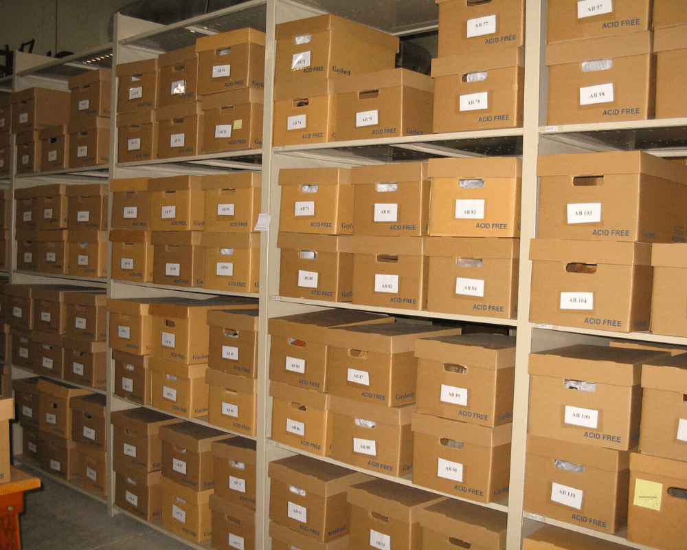 Artifact storage room