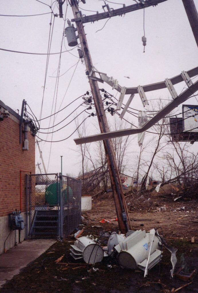 Damaged electrical equipment at North Lift station