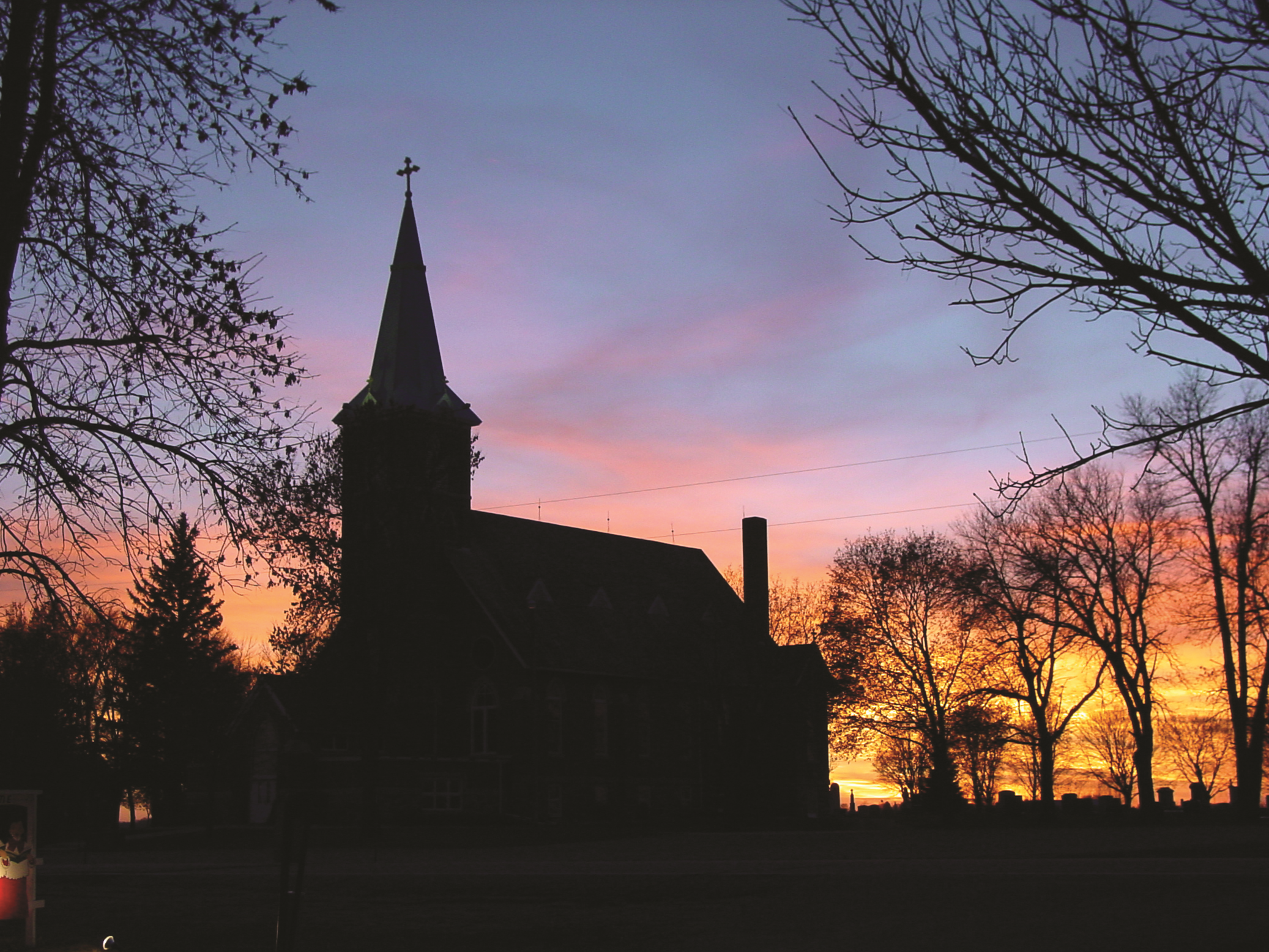 a church with a cross on top